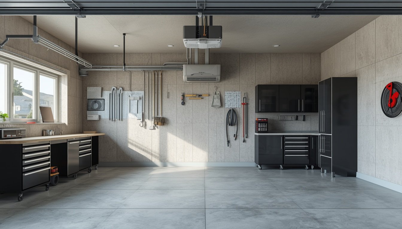 Professional mini split installation in a home