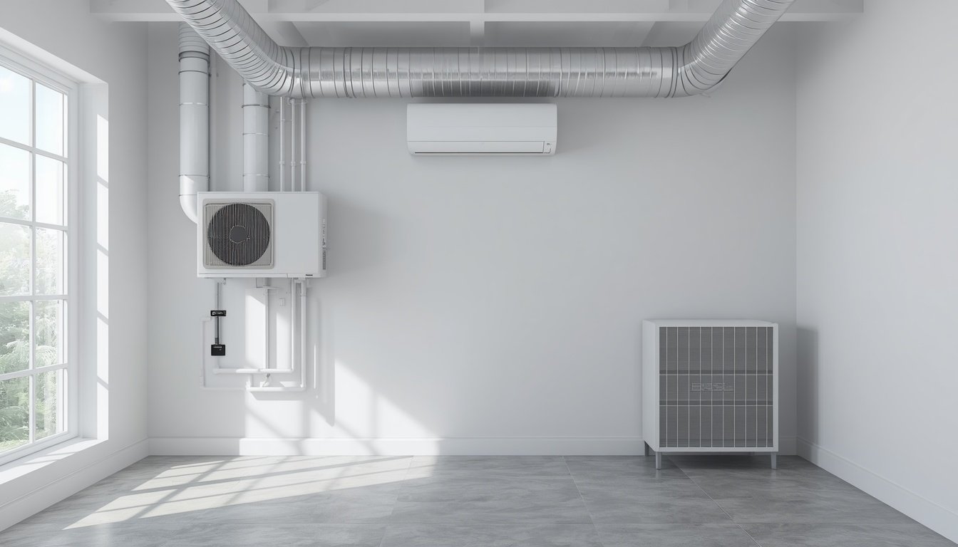 Whole-house indoor air quality system in a modern home
