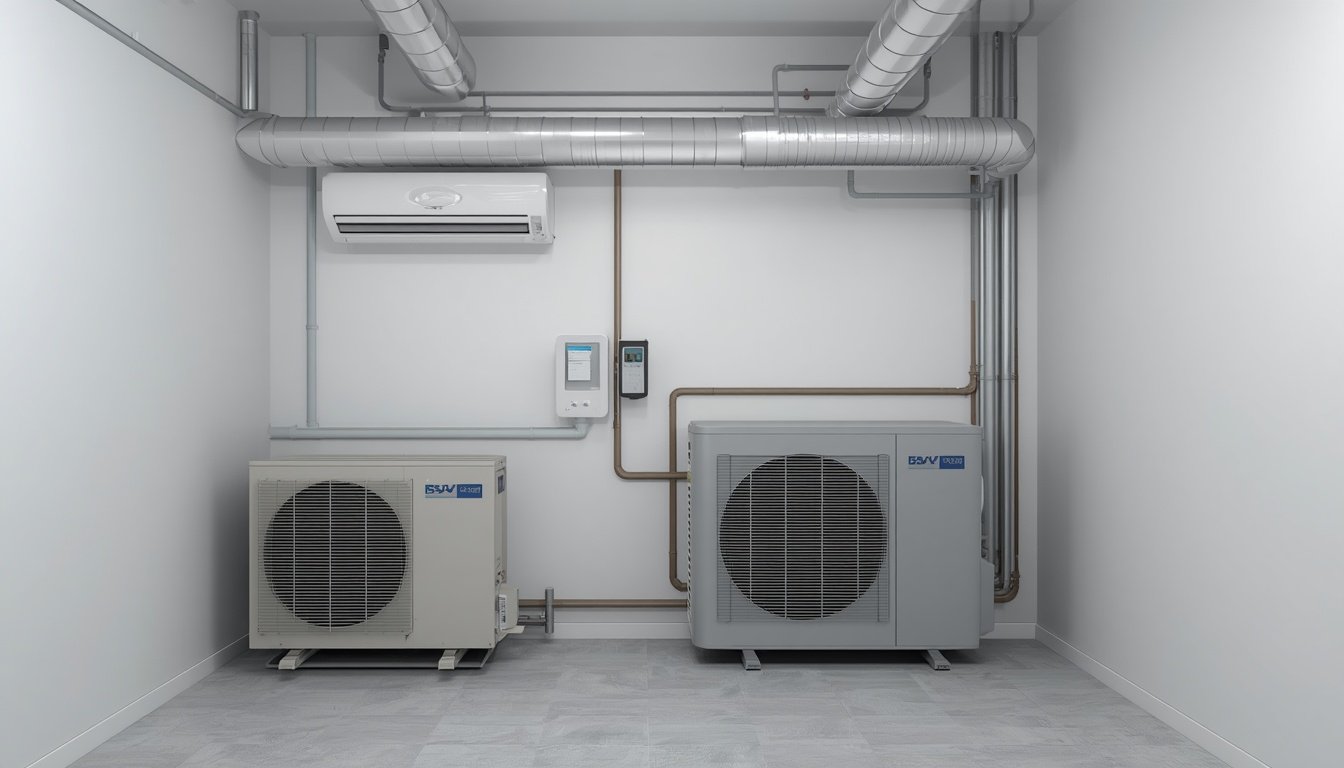 Mini split heat pump operating in cold weather