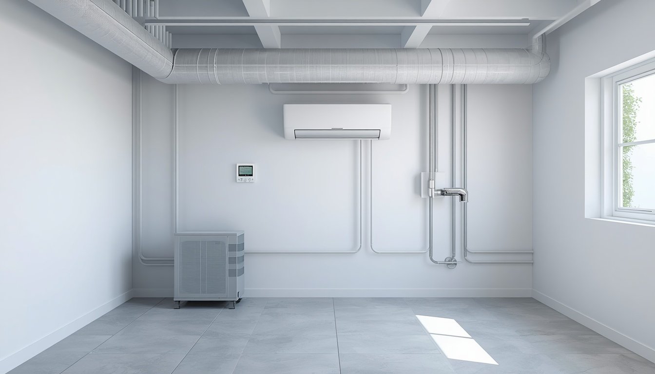 High-efficiency climate control equipment in a home