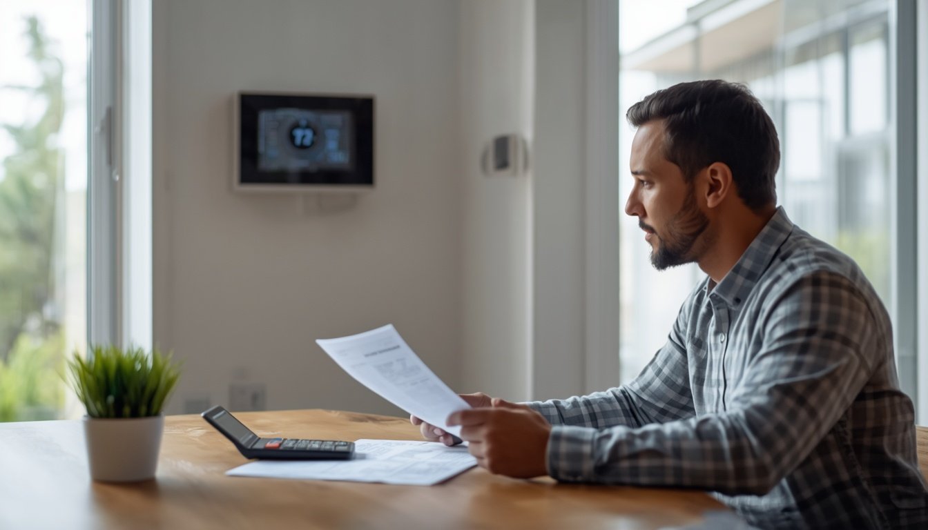 Utility Rebates for High-Efficiency HVAC Systems 2 Homeowner checking rebates for high-efficiency HVAC systems