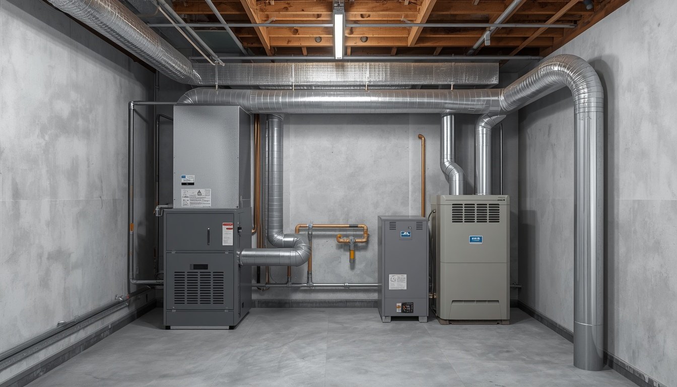 Best Whole-House Dehumidifier 2 Whole-house dehumidifier installed in a basement mechanical room